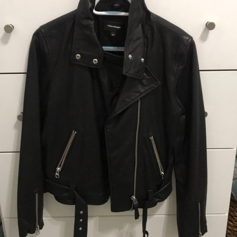 Mackage Black Leather Jacket